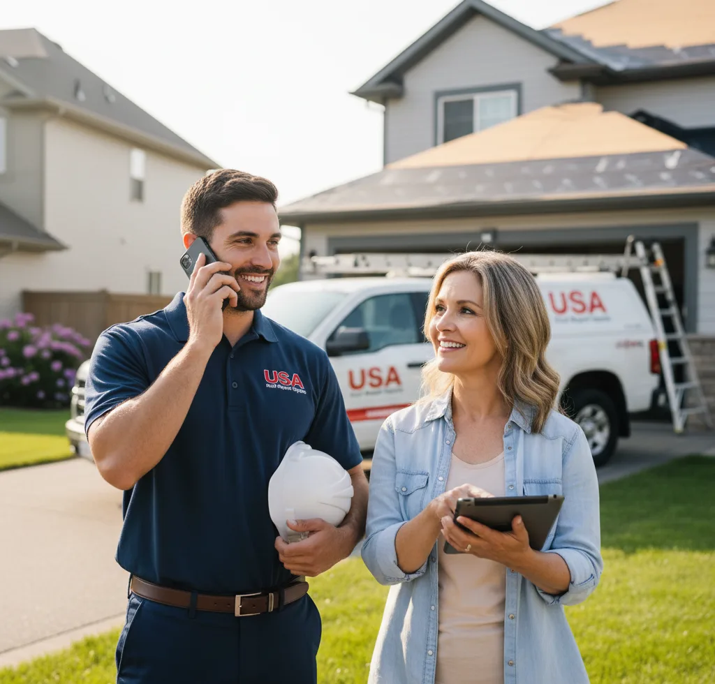 USA Roof Repair Experts customer support in Wesson